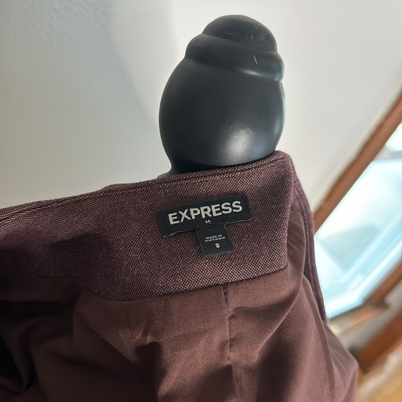 Express Women’s Purple/Burgundy 3/4 Sleeve Poly Blend Blazer Jacket Sz 8 - Picture 4 of 5